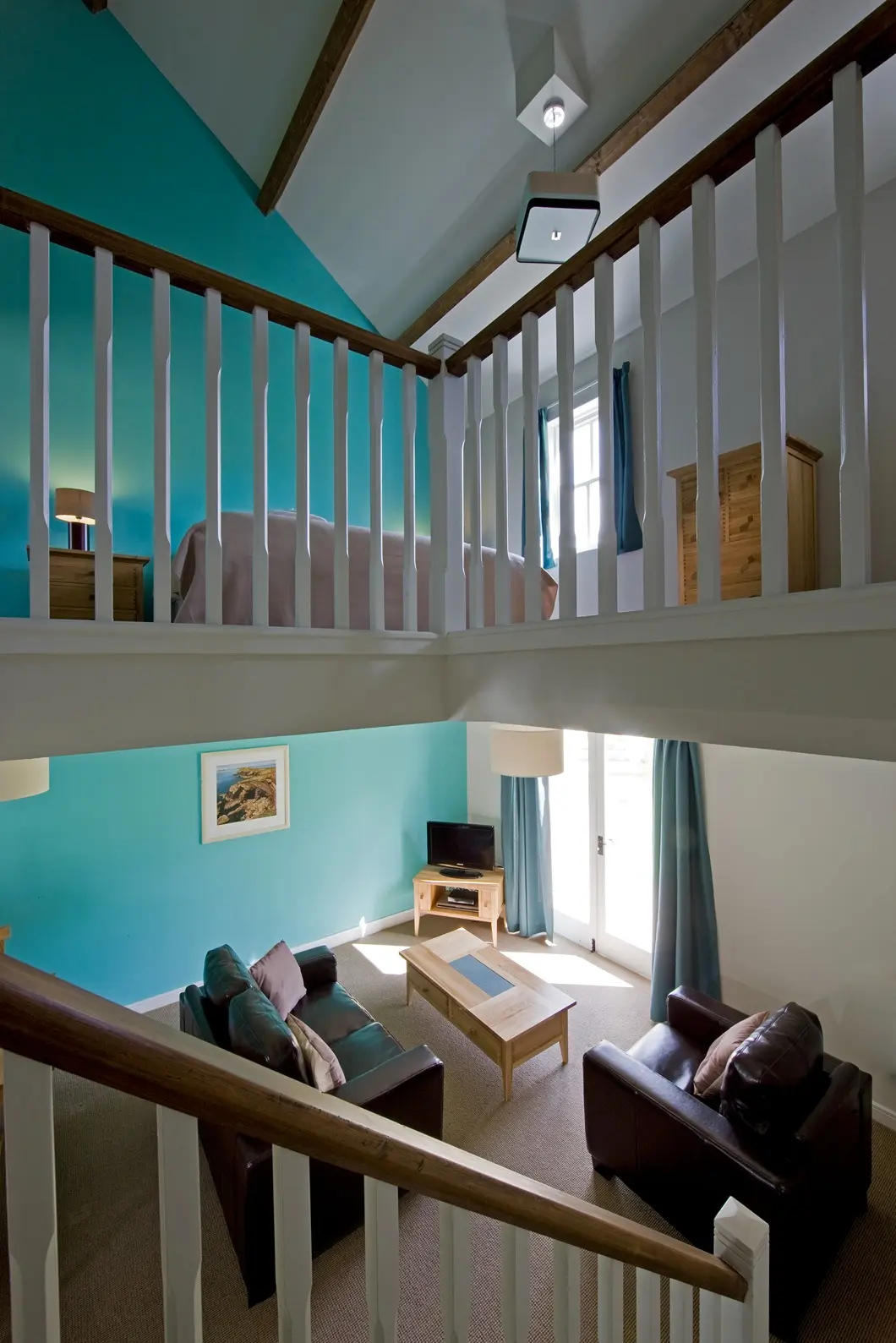 one bed cottage bedroom up stairs