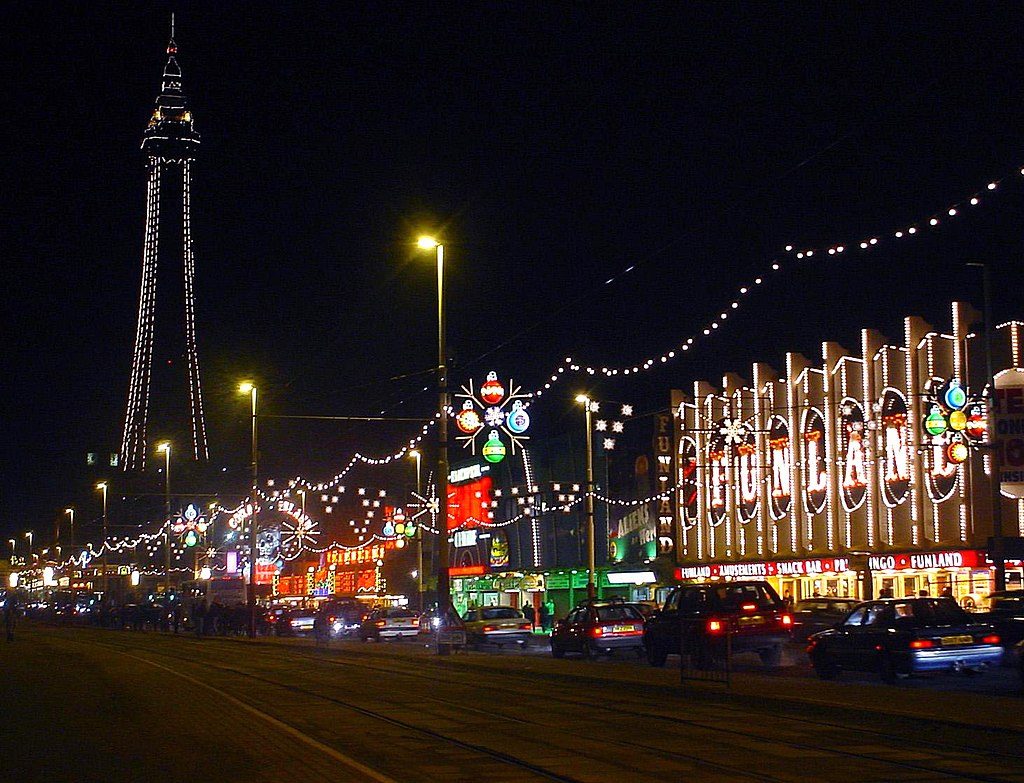 Blackpool tower and illuminations