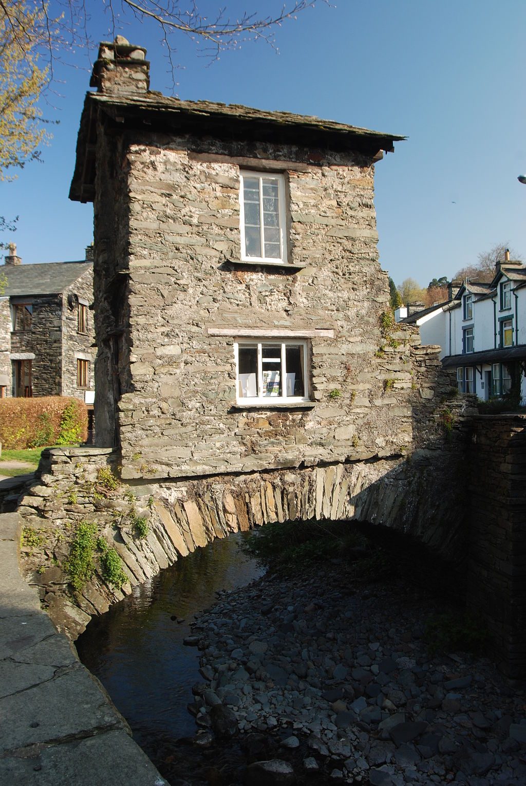 Bridge House Ambleside | A small house build over a bride crossing a stream