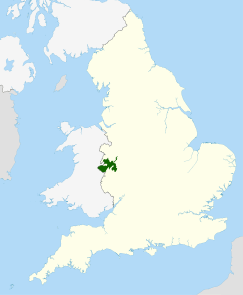 Shropshire Hills AONB locator map