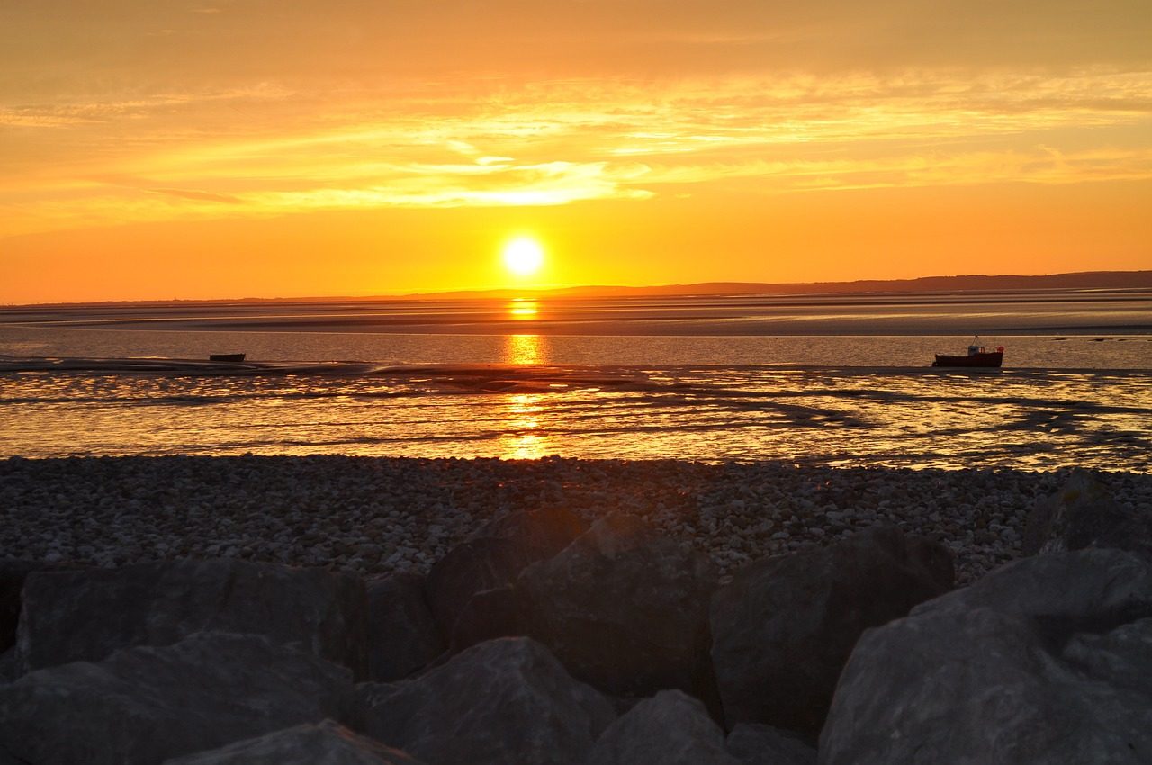 Sunset, Morecambe bay